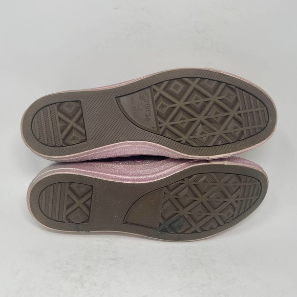 Converse Chuck Taylor All Star Low 'Pink Glitter' Sneakers Womens10 828:K.8.8 - Picture 12 of 13